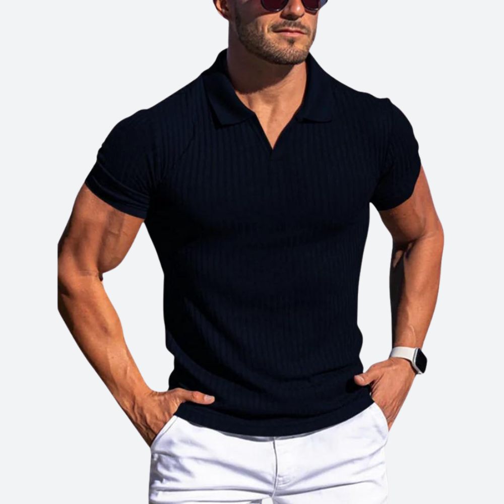Men's - Tailored Polo Shirt - Stylish & Comfortable
