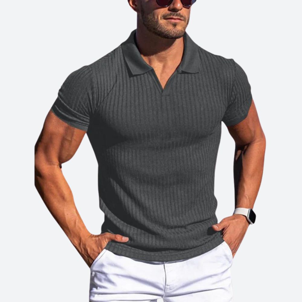 Men's - Tailored Polo Shirt - Stylish & Comfortable