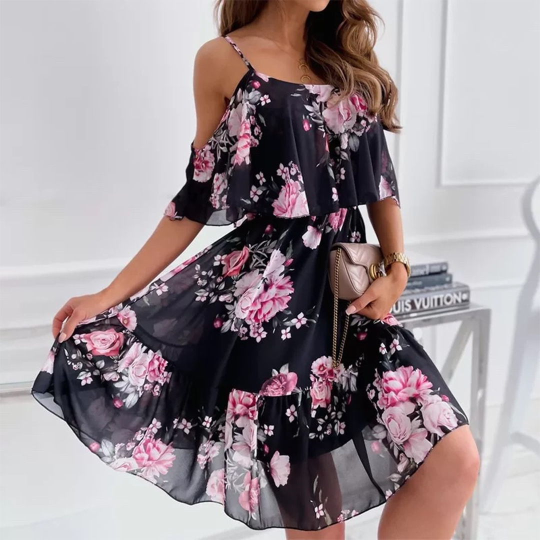 Women's - Stylish Summer Dress - Floral Design