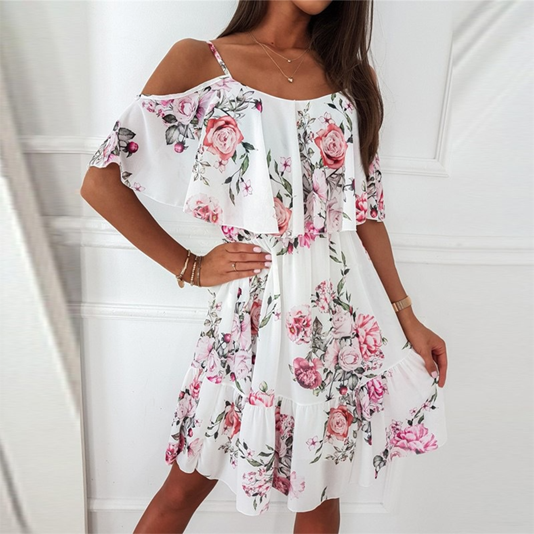 Women's - Stylish Summer Dress - Floral Design