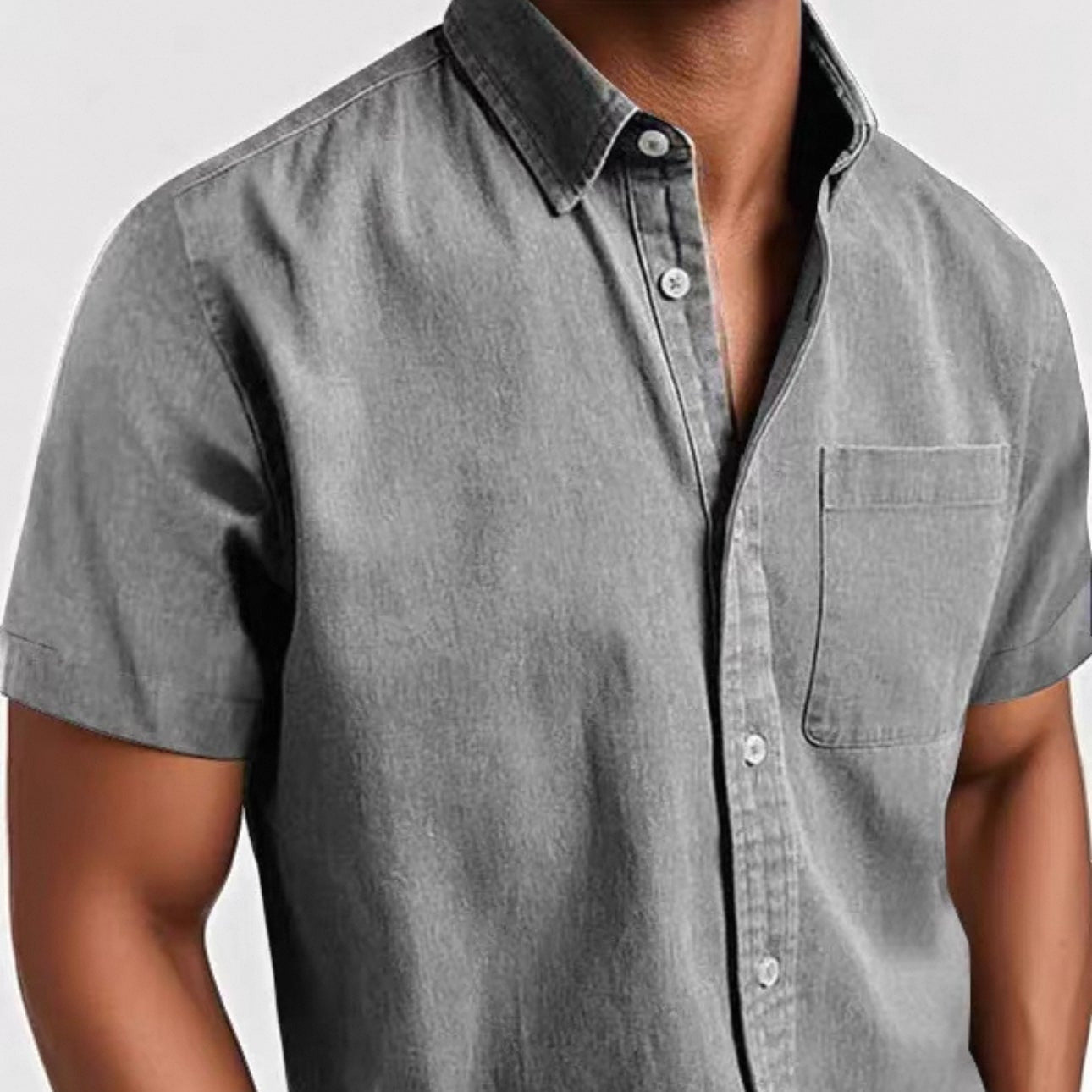 Men's - Classic Fit Shirt - Casual Button-Down