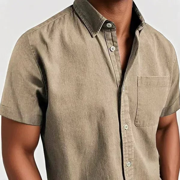 Men's - Classic Fit Shirt - Casual Button-Down