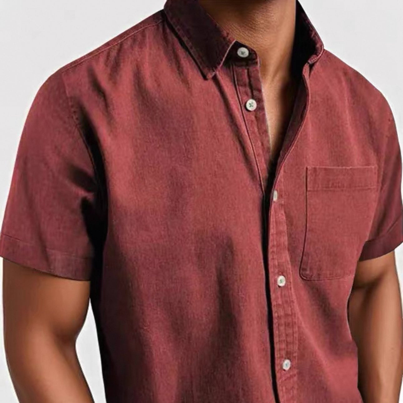 Men's - Classic Fit Shirt - Casual Button-Down