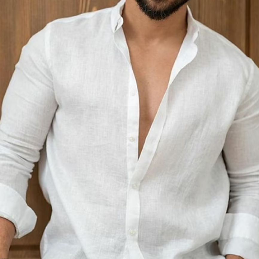 Men's - Button-Up Long-Sleeve Shirt - Modern Fit