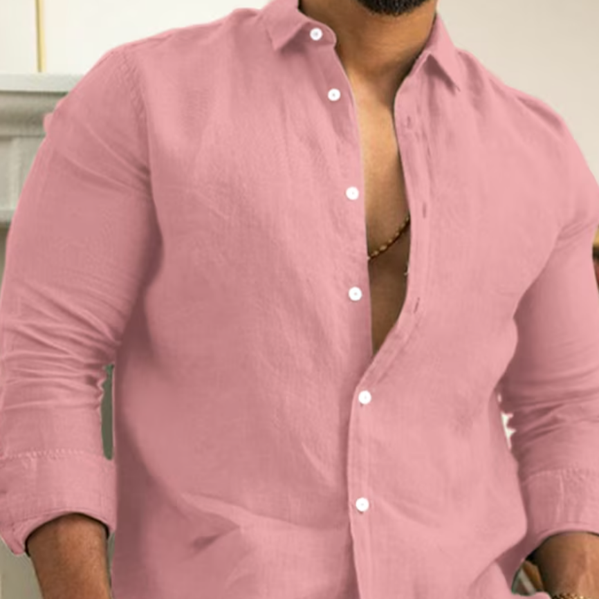 Men's - Button-Up Long-Sleeve Shirt - Modern Fit