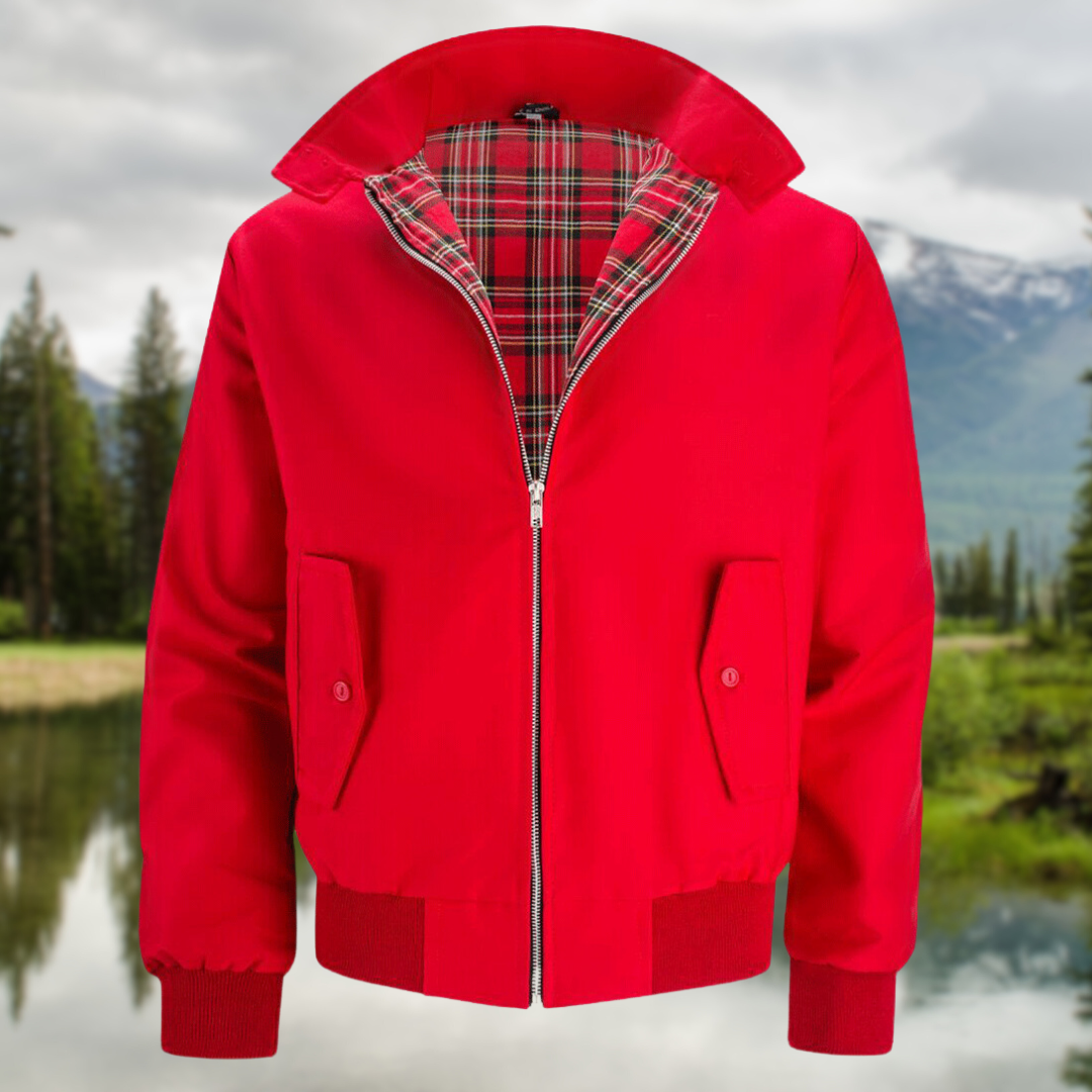 Men's – Harrington Jacket – Lightweight Casual Outerwear – Stylish Design