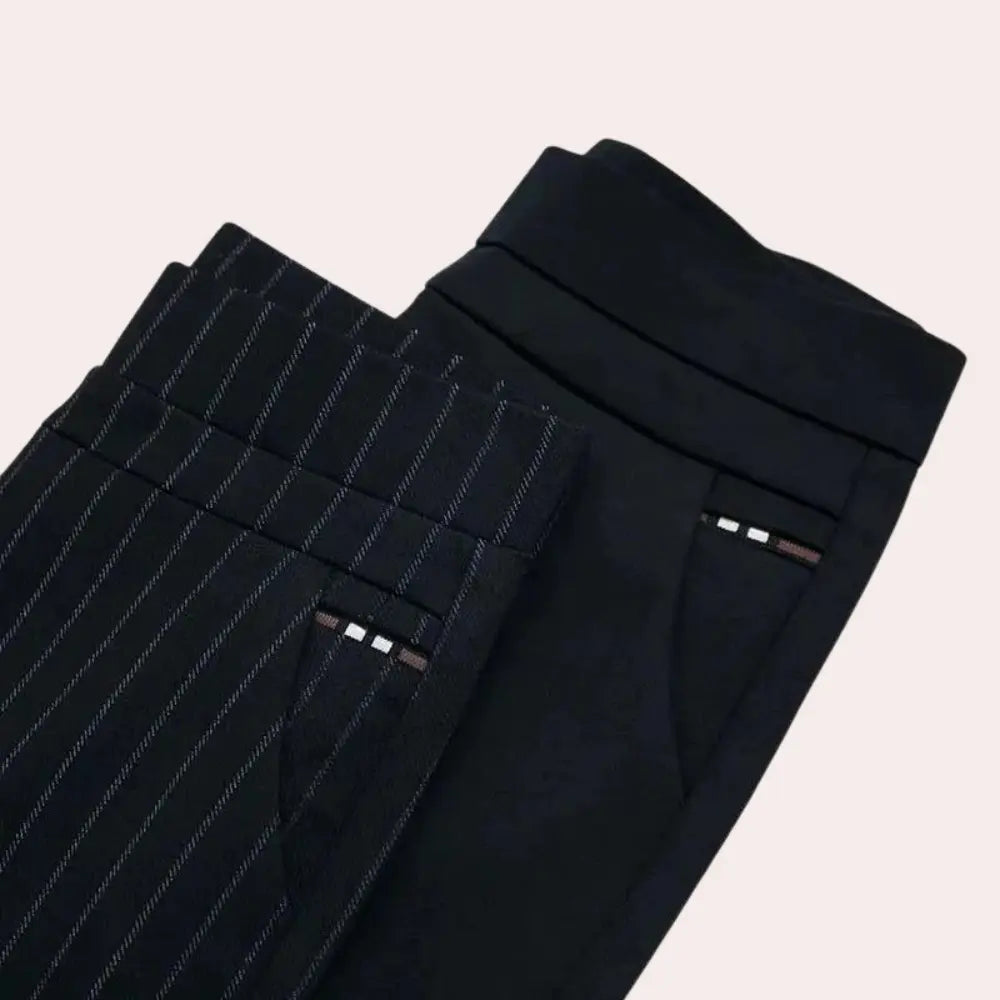 Women's - Stretch Pants - Comfortable Fabric - Effortlessly Stylish for Casual Outfits - Ideal for Everyday Wear