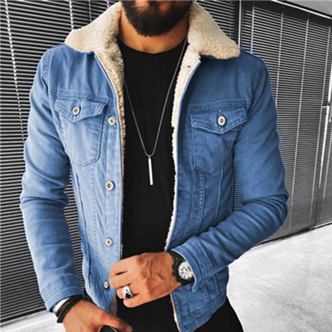 Men - Jacket - Lined Denim - Durable Style