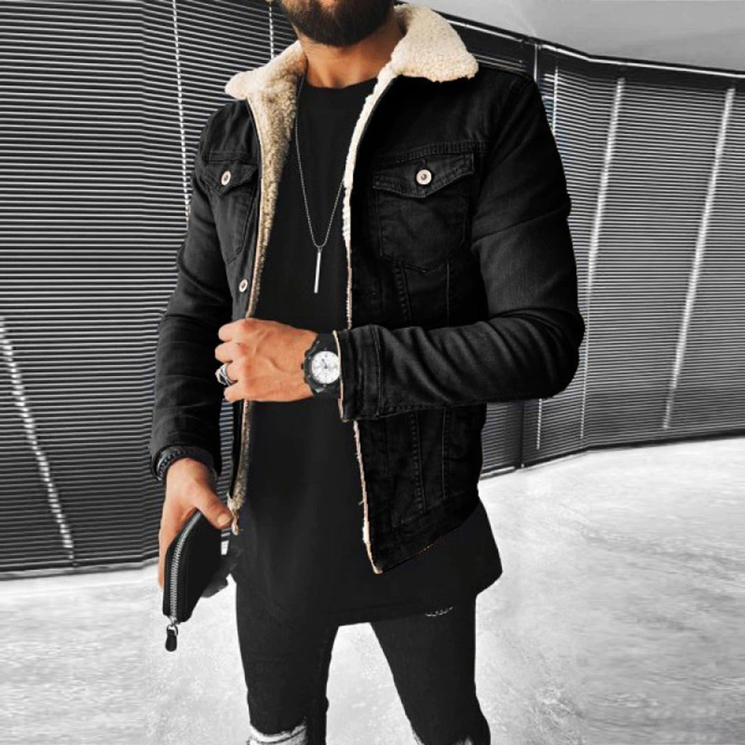 Men - Jacket - Lined Denim - Durable Style