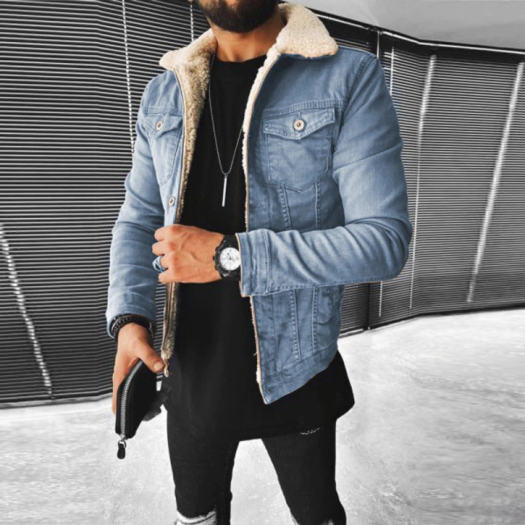 Men - Jacket - Lined Denim - Durable Style