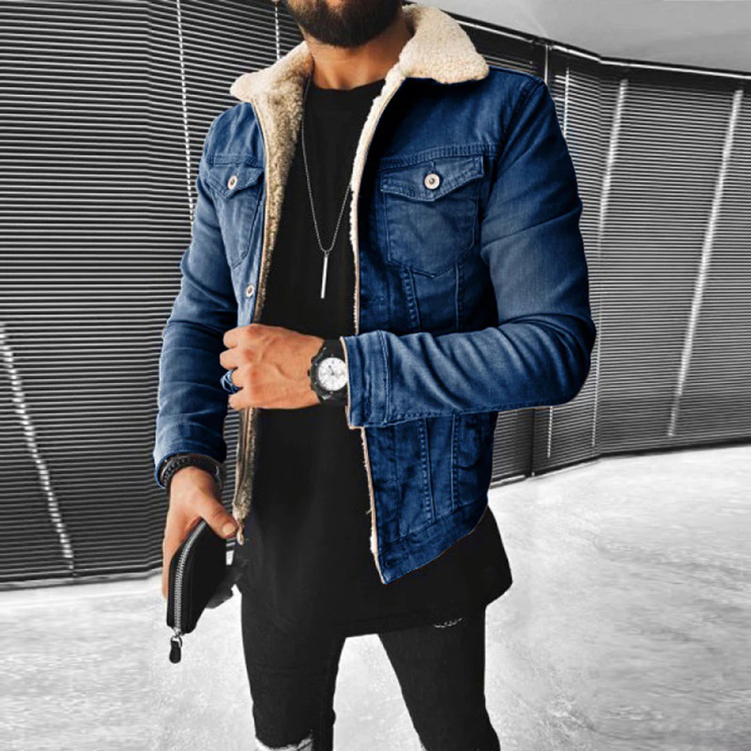 Men - Jacket - Lined Denim - Durable Style