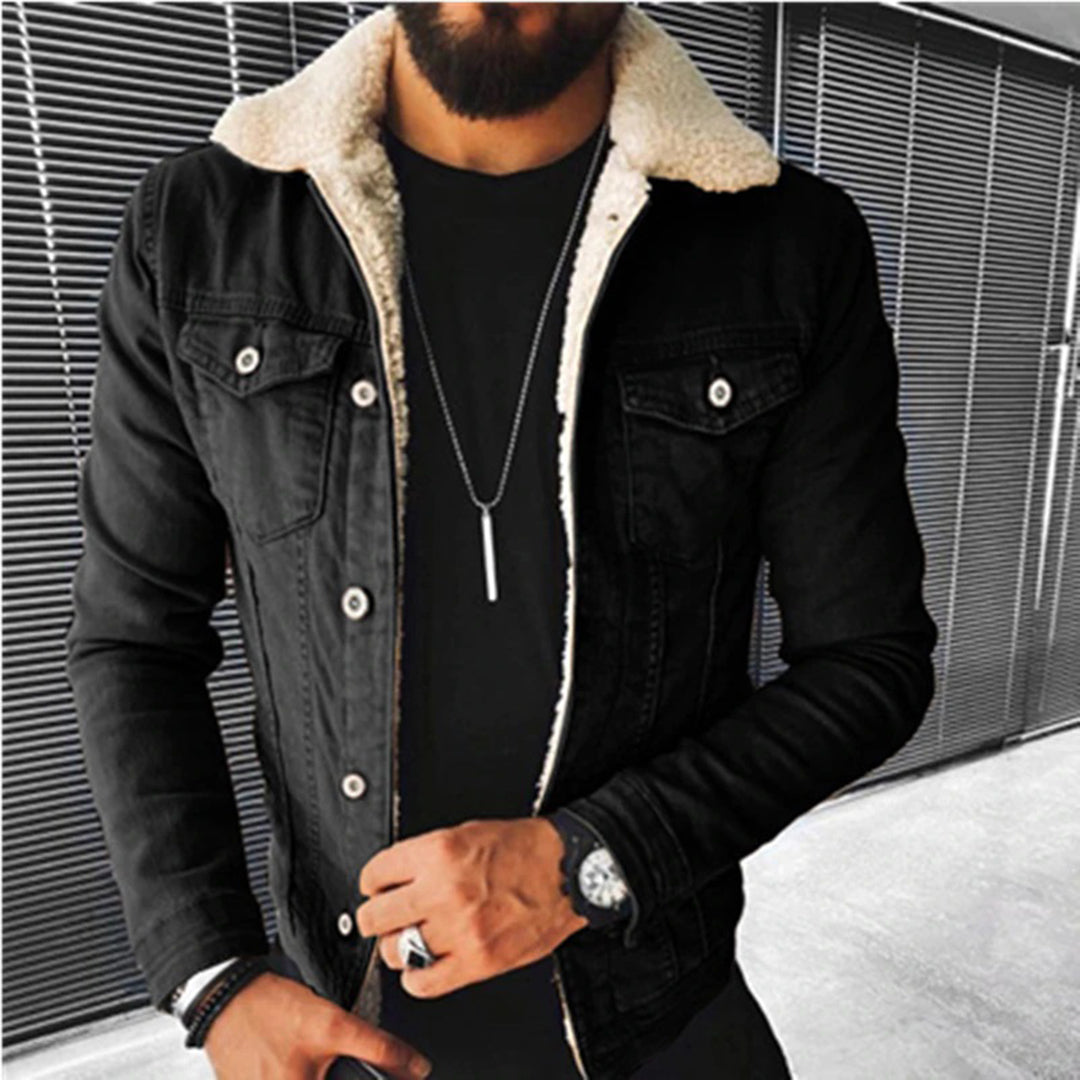 Men - Jacket - Lined Denim - Durable Style