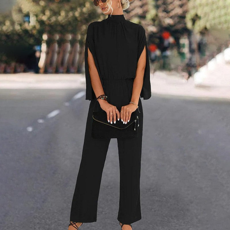 Women's - Chic Summer Jumpsuit - Lightweight Fabric - Versatile & Stylish Design for Effortless Elegance