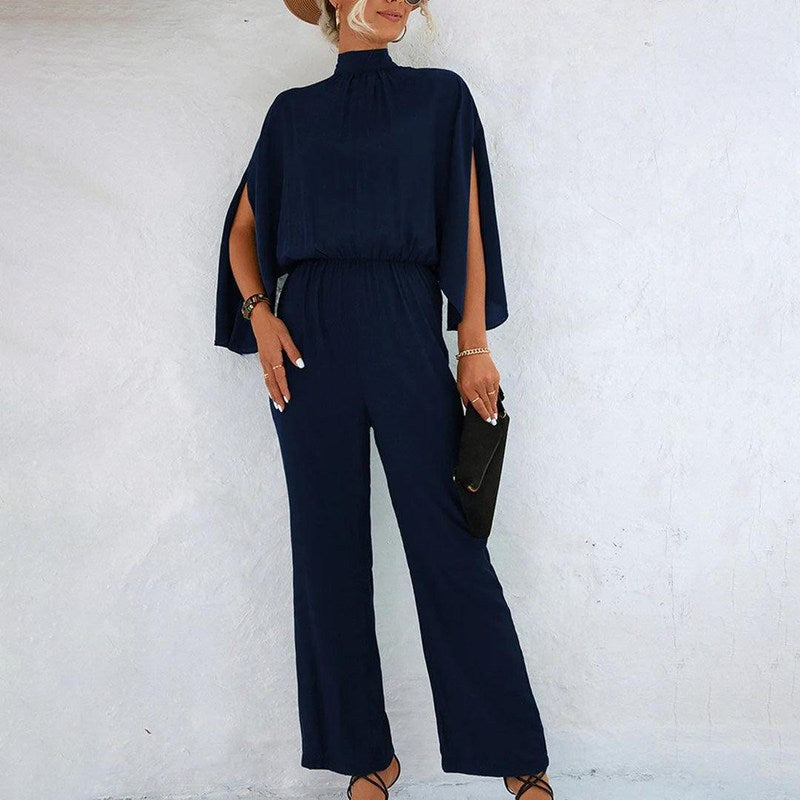 Women's - Chic Summer Jumpsuit - Lightweight Fabric - Versatile & Stylish Design for Effortless Elegance