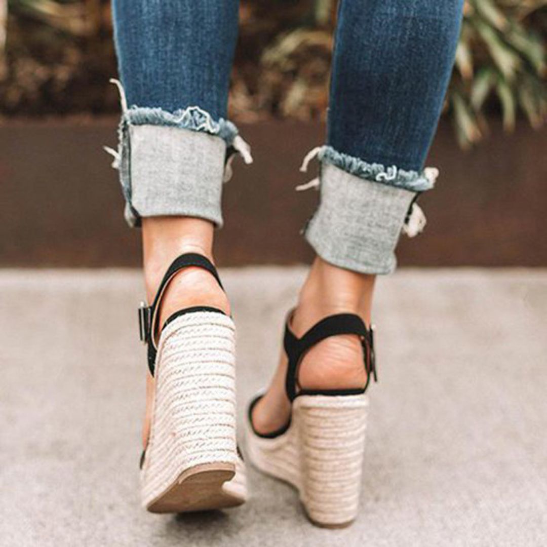 Women’s - Wedge Slipper Heels – Elegant & Comfortable