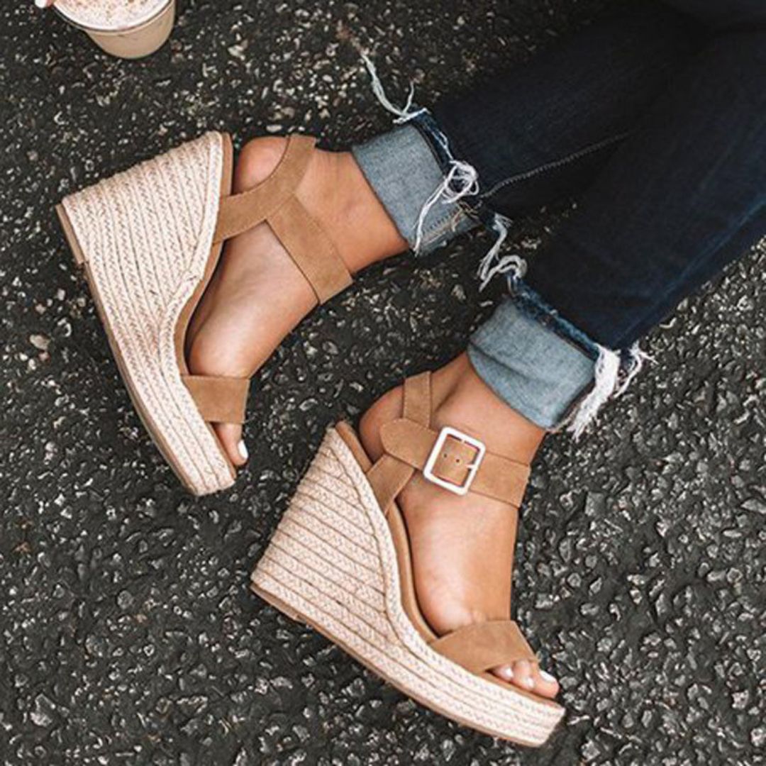 Women’s - Wedge Slipper Heels – Elegant & Comfortable