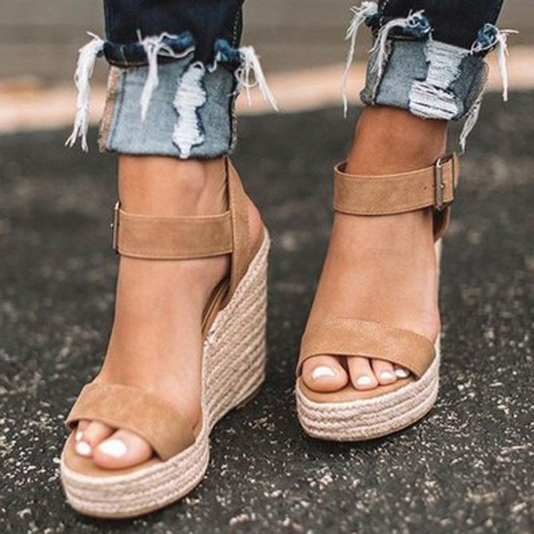 Women’s - Wedge Slipper Heels – Elegant & Comfortable