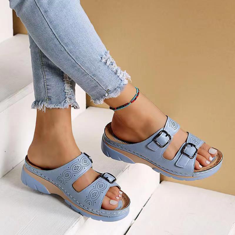 Women's - Stylish Sandals with Adjustable Straps
