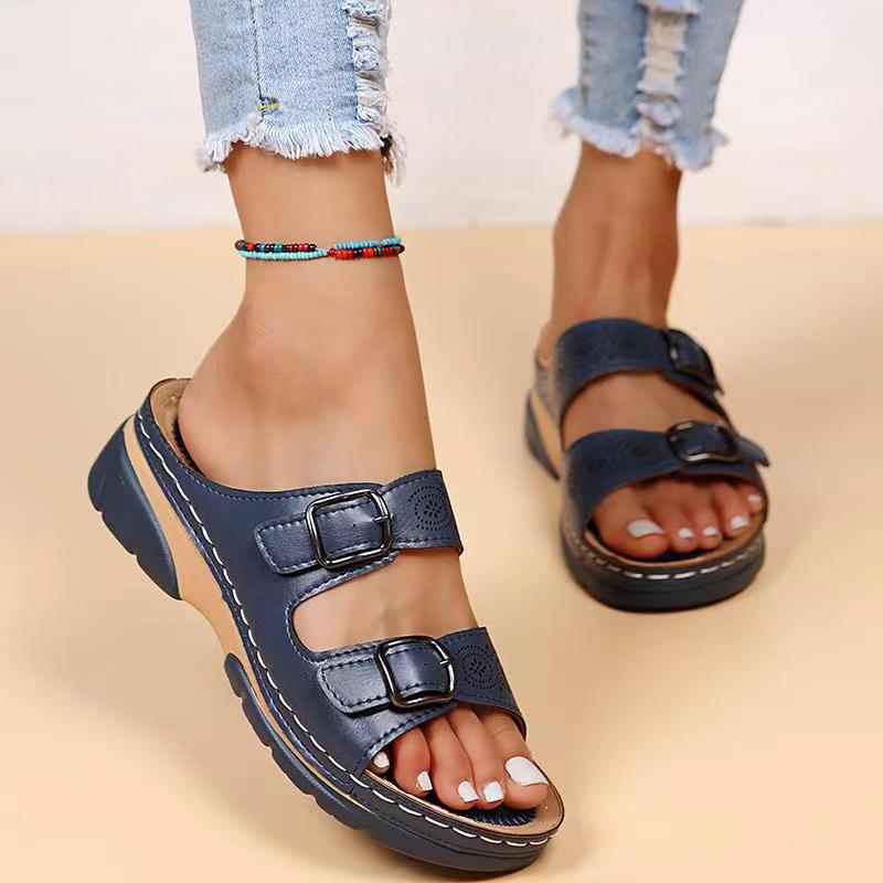 Women's - Stylish Sandals with Adjustable Straps