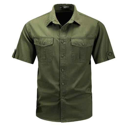 Men's - Durable Cargo Shirt - Lightweight Fabric - Ideal for Outdoor Adventures