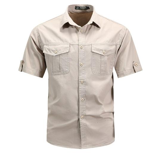 Men's - Durable Cargo Shirt - Lightweight Fabric - Ideal for Outdoor Adventures