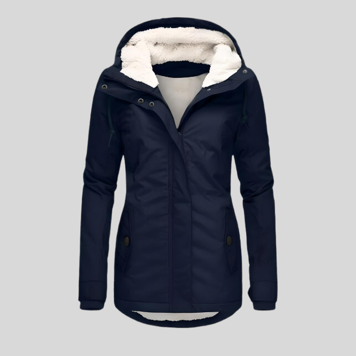 Women's - Extended Waterproof Winter Jacket - Insulated & Stylish Outerwear