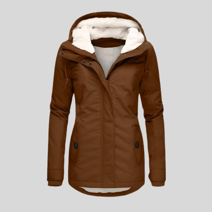 Women's - Extended Waterproof Winter Jacket - Insulated & Stylish Outerwear