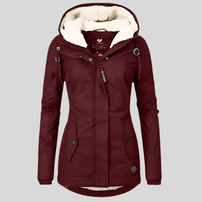 Women's - Extended Waterproof Winter Jacket - Insulated & Stylish Outerwear