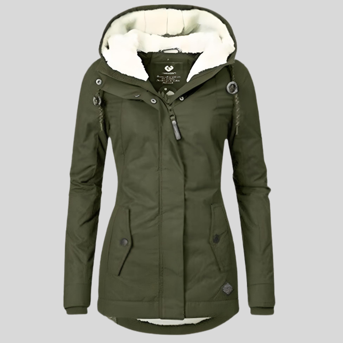 Women's - Extended Waterproof Winter Jacket - Insulated & Stylish Outerwear