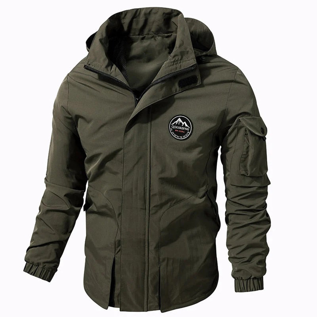 Men's - Windbreaker Jacket - Lightweight, Waterproof, Hooded - Tactical Jacket