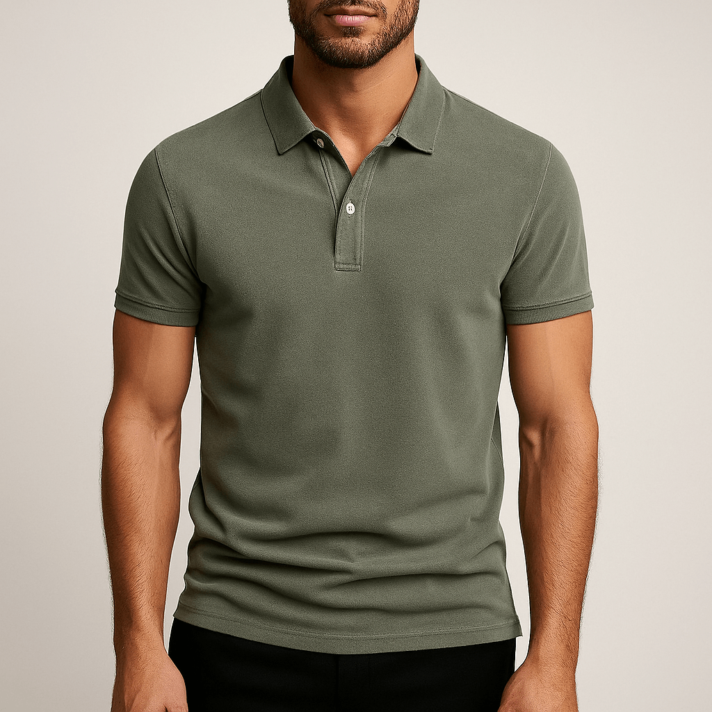 Men's - Casual Polo Shirt - Comfortable Fit
