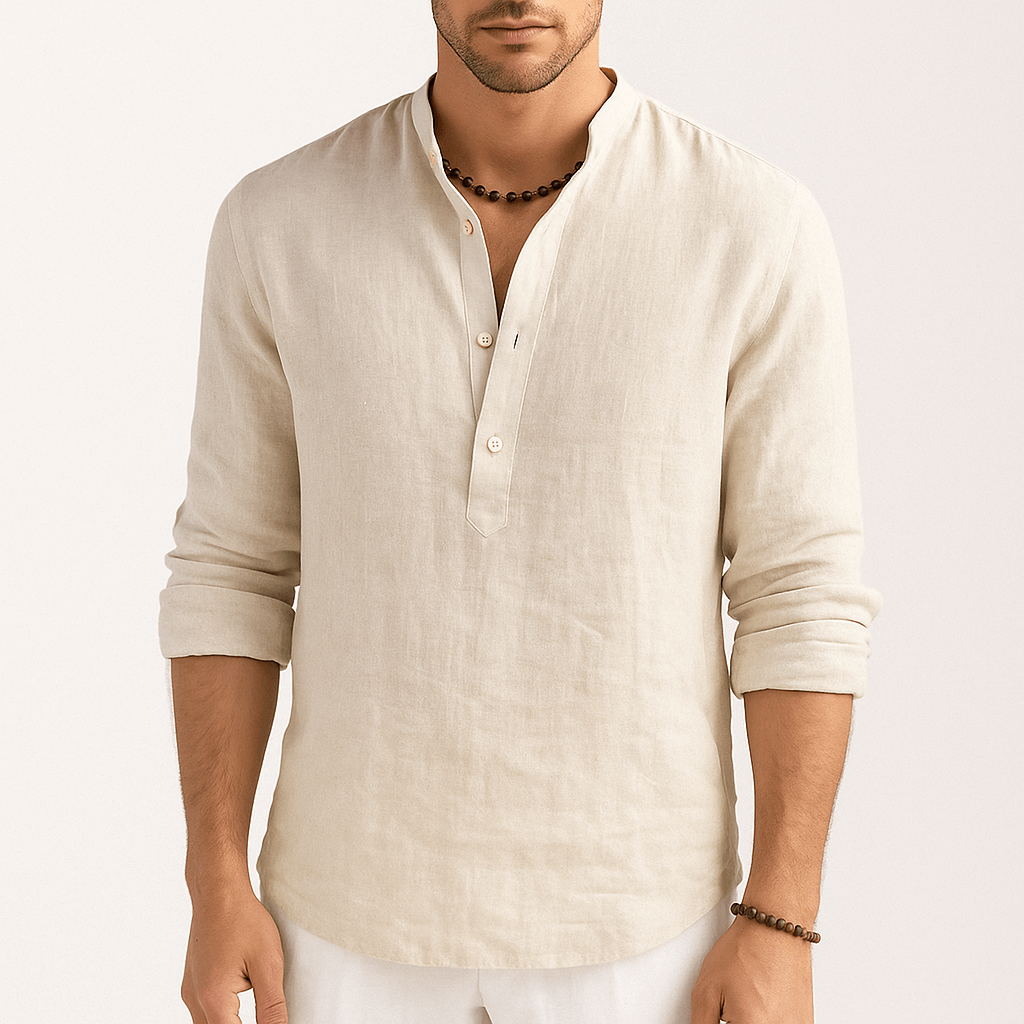 Men's - Linen Shirt - Classic Style