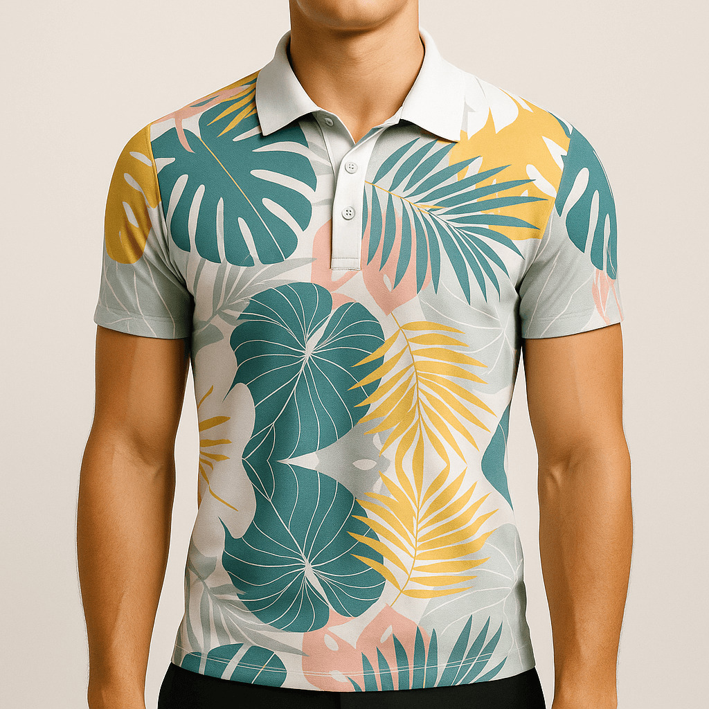 Men’s - Polo Shirt - Tropical Summer Style