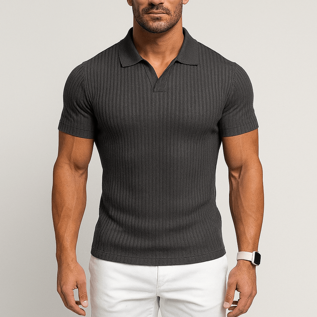 Men's - Tailored Polo Shirt - Stylish & Comfortable