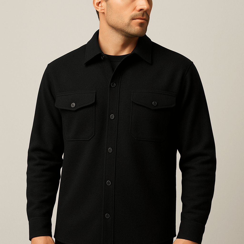 Men's - Button-Down Jacket - Stylish & Versatile - Lightweight Casual Outerwear