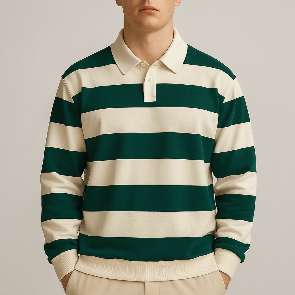 Men's - Polo Sweatshirt – Casual Fit, Soft Fabric – Everyday Style