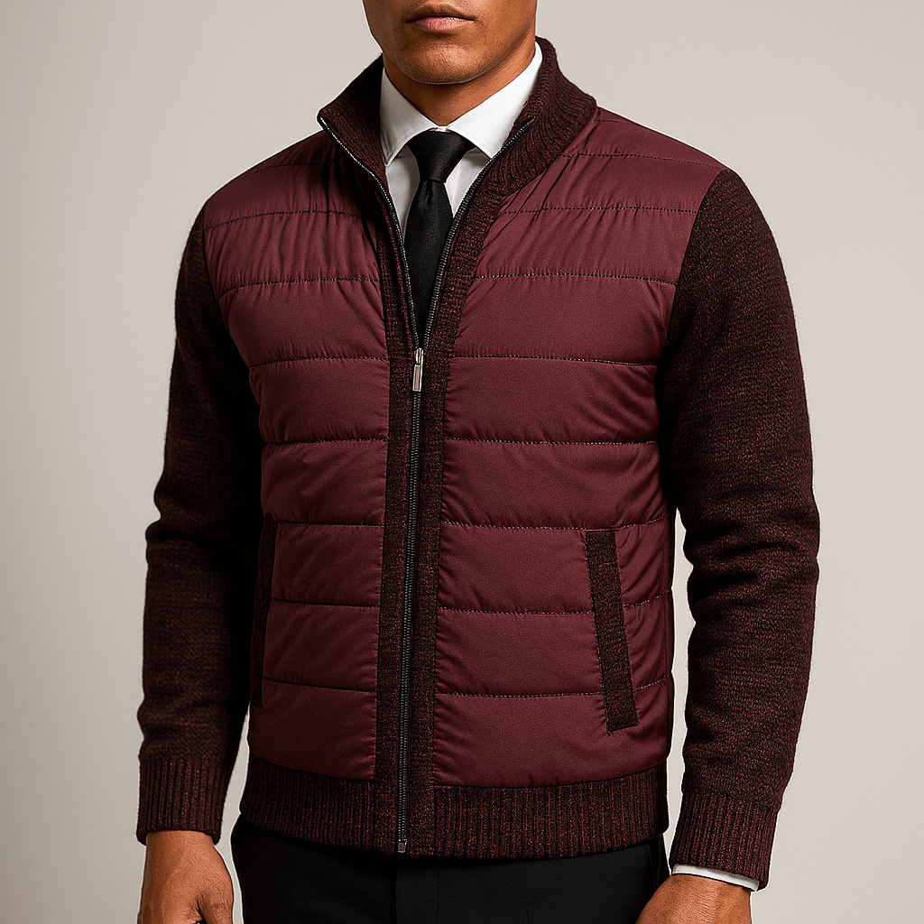 Men's - Winter Cardigan - Stylish Zip-Up Knitwear - Cosy & Warm