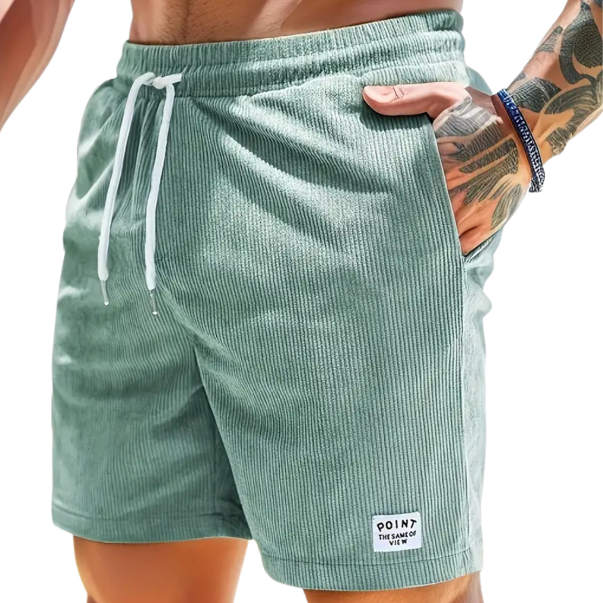 Men's - Swim Shorts - Polyester Blend with Pockets