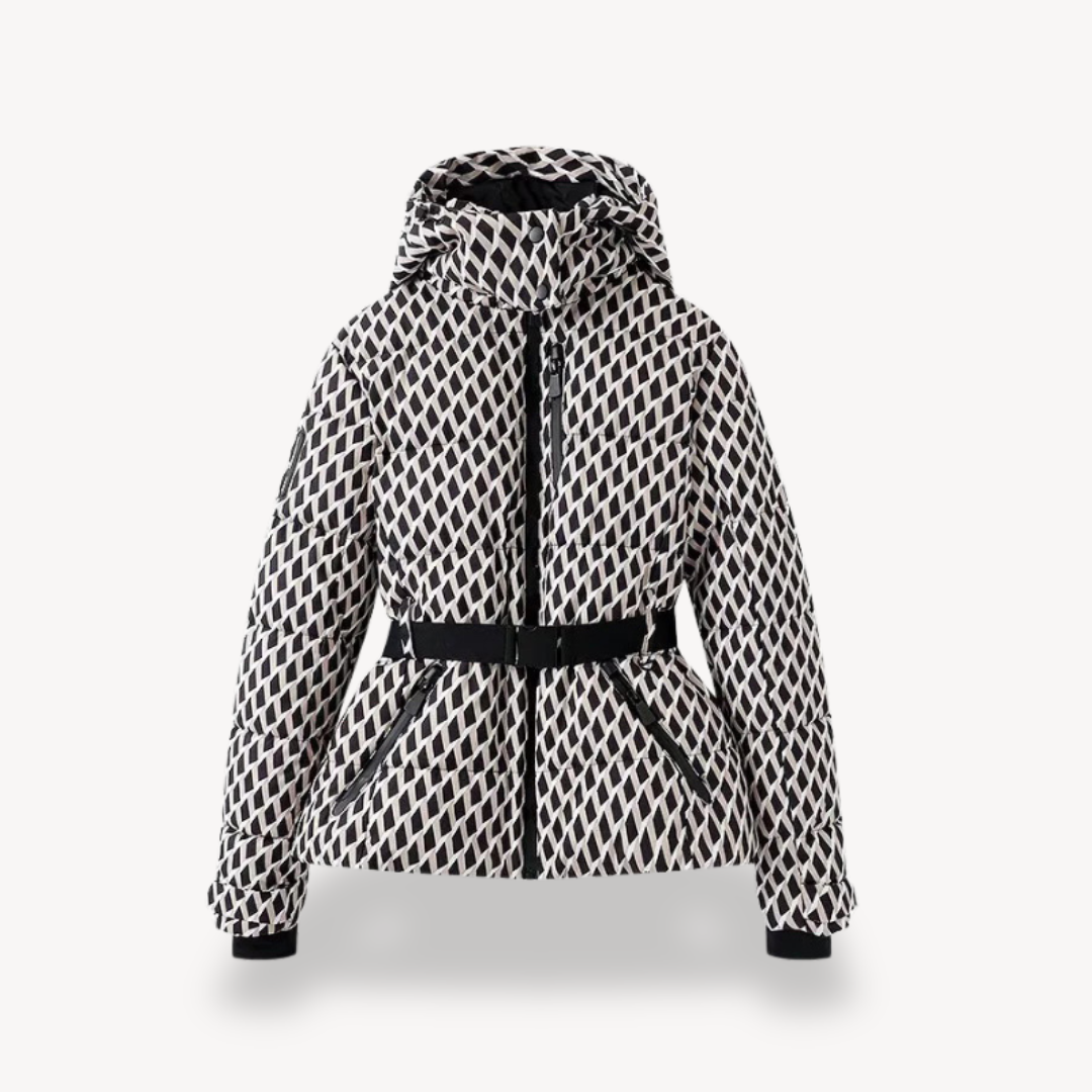 Women's - Belted Puffer Jacket - Warm, Stylish, and Versatile Outerwear