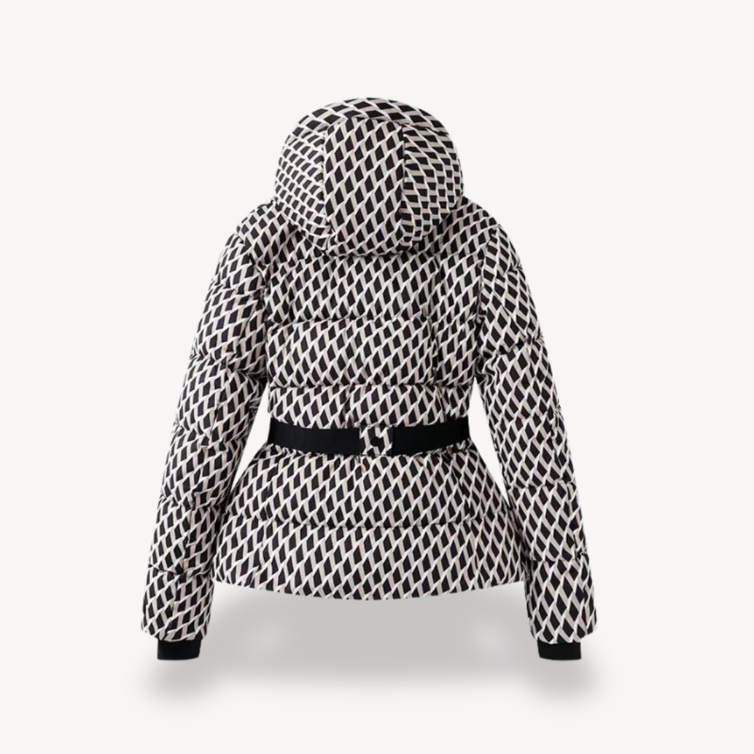 Women's - Belted Puffer Jacket - Warm, Stylish, and Versatile Outerwear