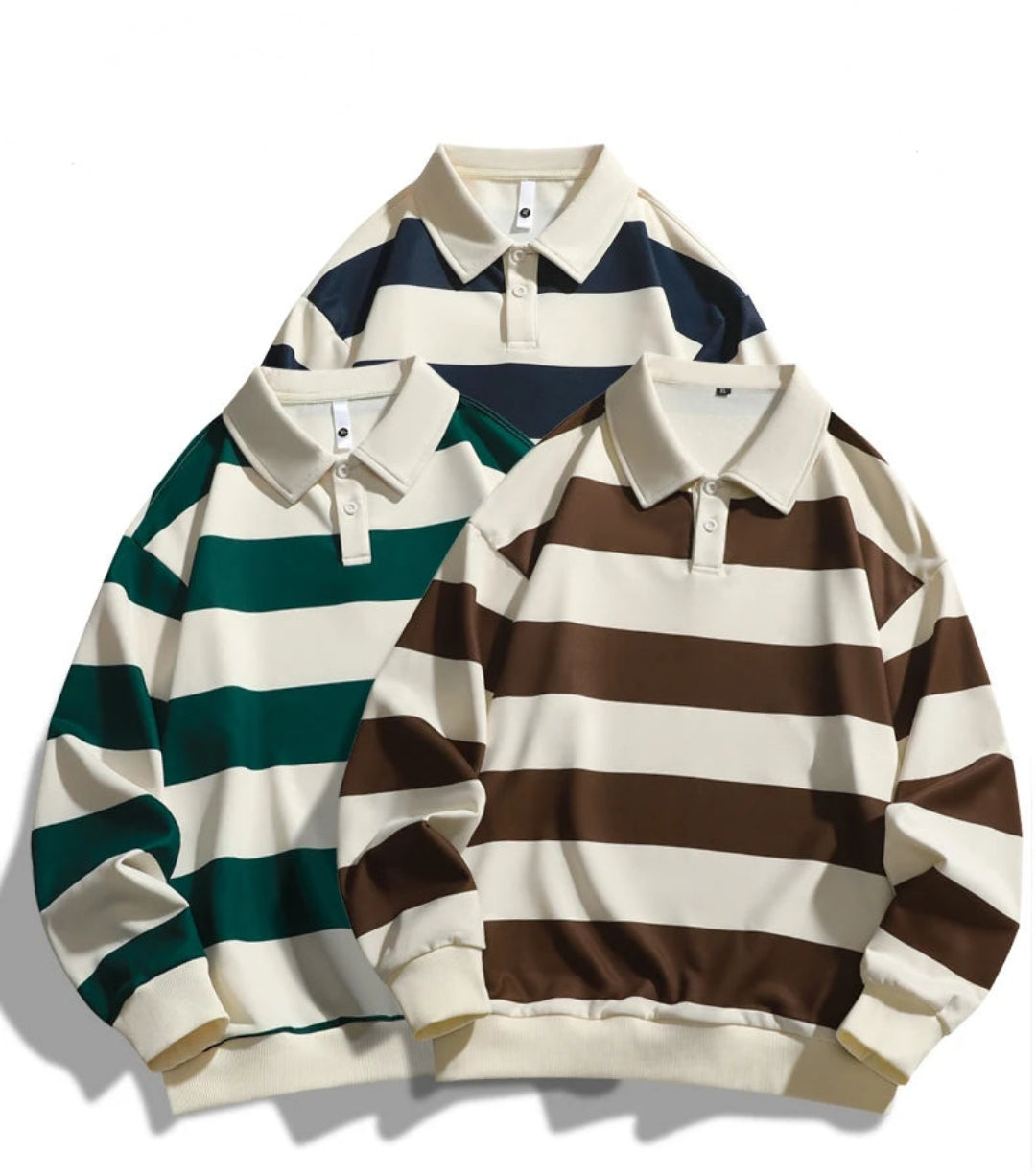 Men's - Polo Sweatshirt – Casual Fit, Soft Fabric – Everyday Style
