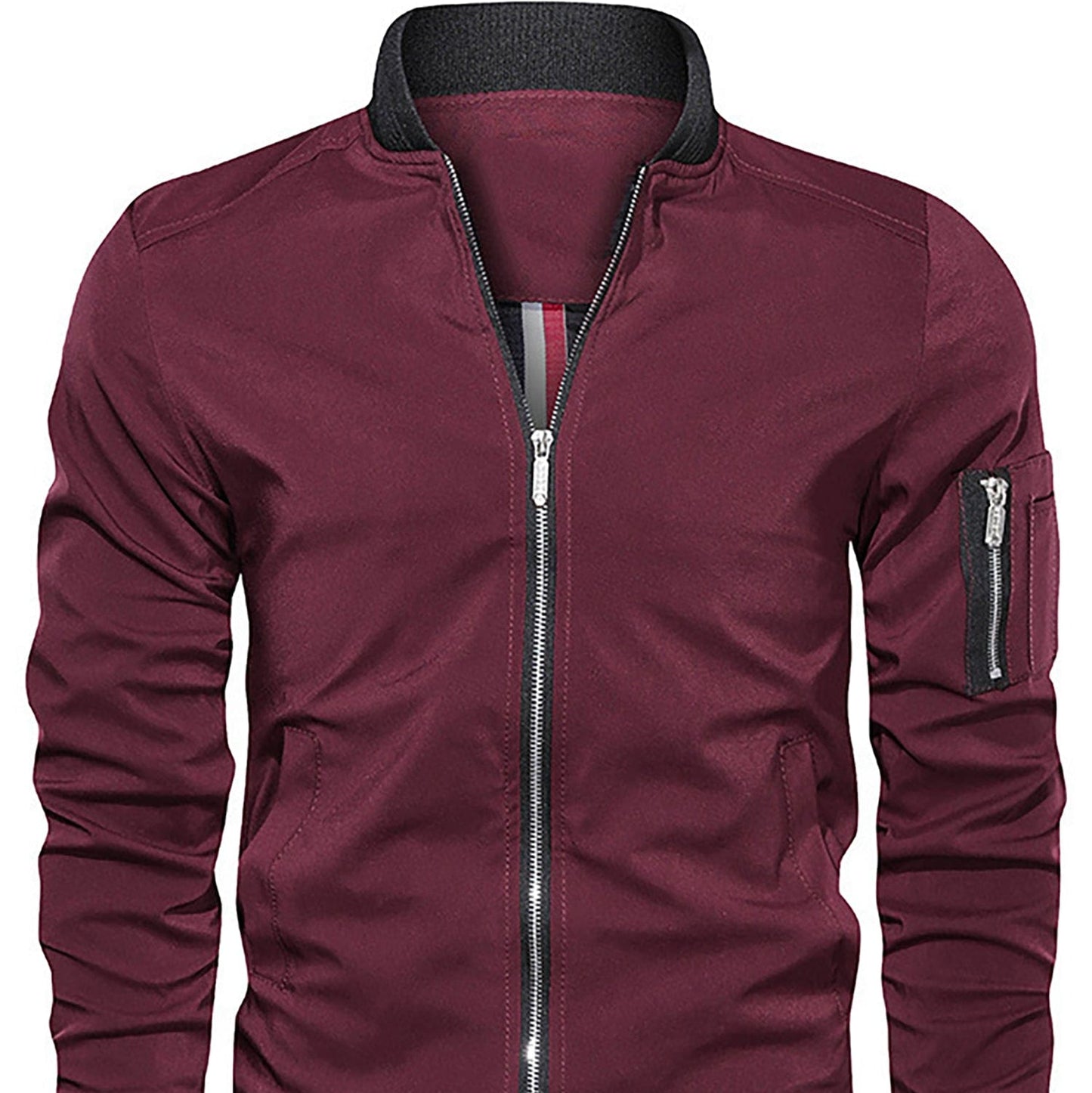Men's - Stylish Bomber Jacket - 5 Unique Designs - Trendy Outerwear