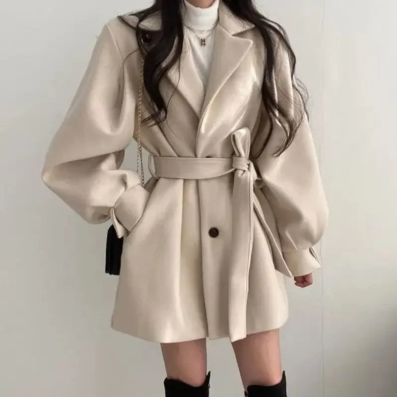 Women's - Trench Coat with Belt | Stylish & Elegant Design