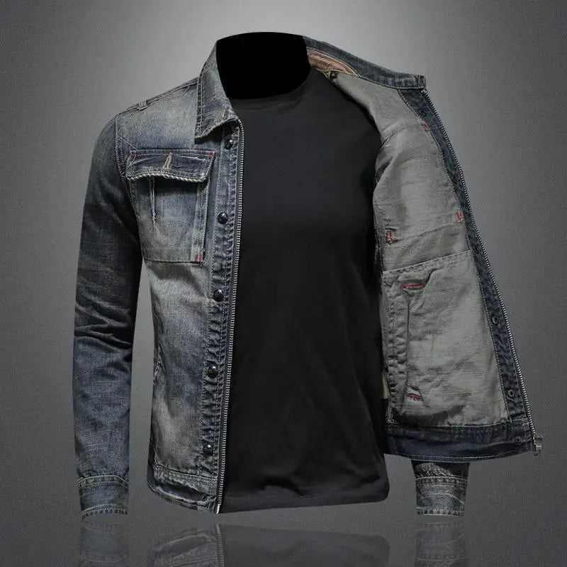 Men - Jacket - Vintage Denim - Retro Look