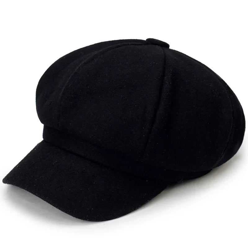 Unisex - Stylish Beret - Warm Wool Blend - Trendy Winter Accessory