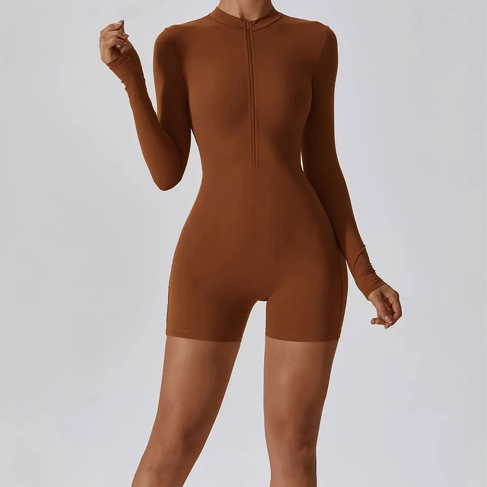 Women's - Fitness Jumpsuit - Stretchy & Comfortable Design - Ideal for Activewear & Workouts - Stylish Performance Gear