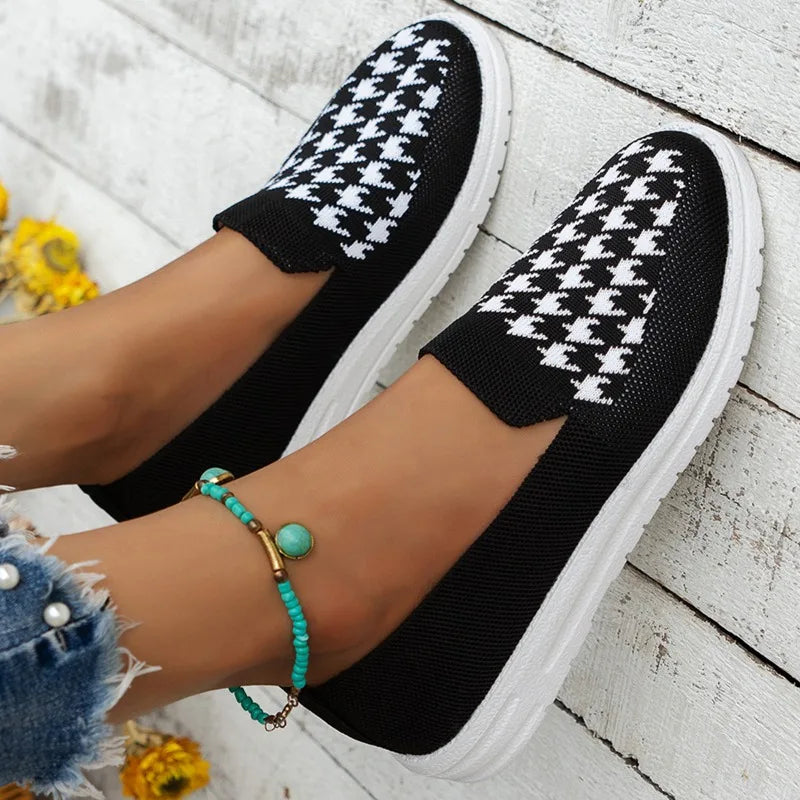 Women's - Lightweight Slip-On Shoes - Comfortable & Breathable Design for Everyday Wear - Ideal for Casual Outings