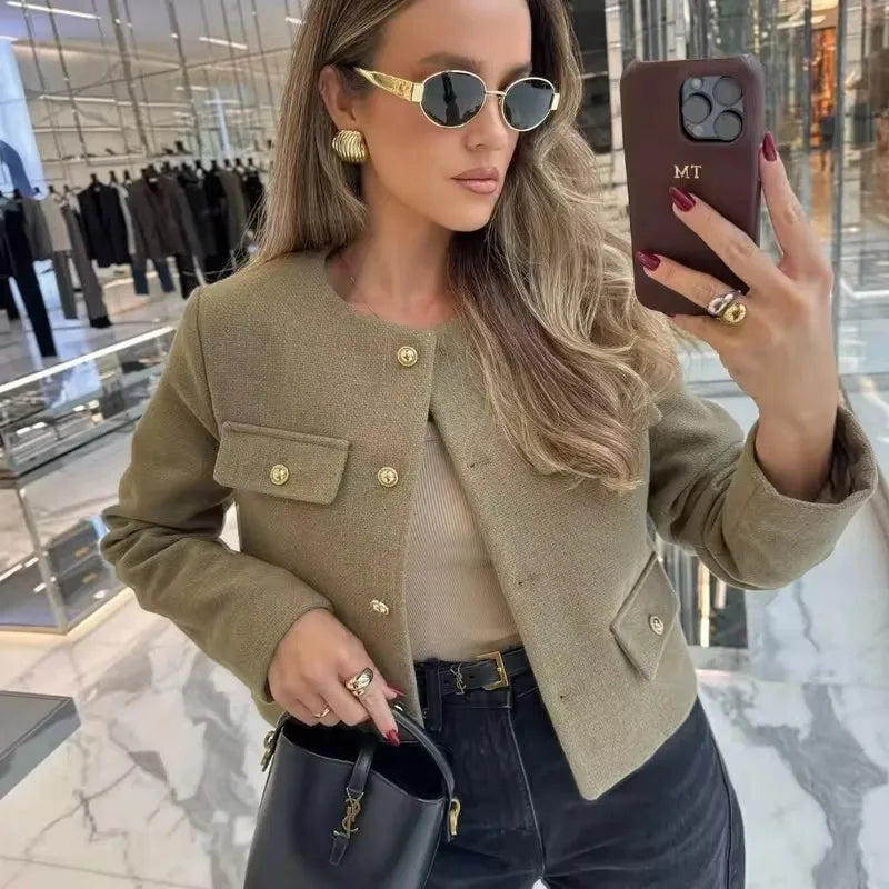 Women's - Trendy Jacket - Stylish Design - Comfortable Fabric - Perfect for Casual Outings