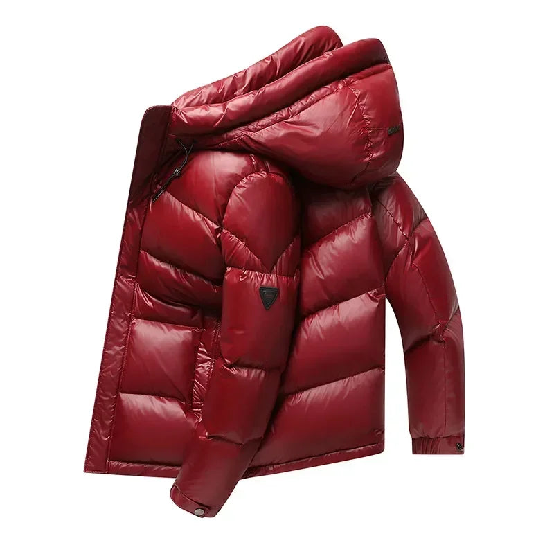 Men's - Hooded Winter Down Jacket - Warm & Stylish