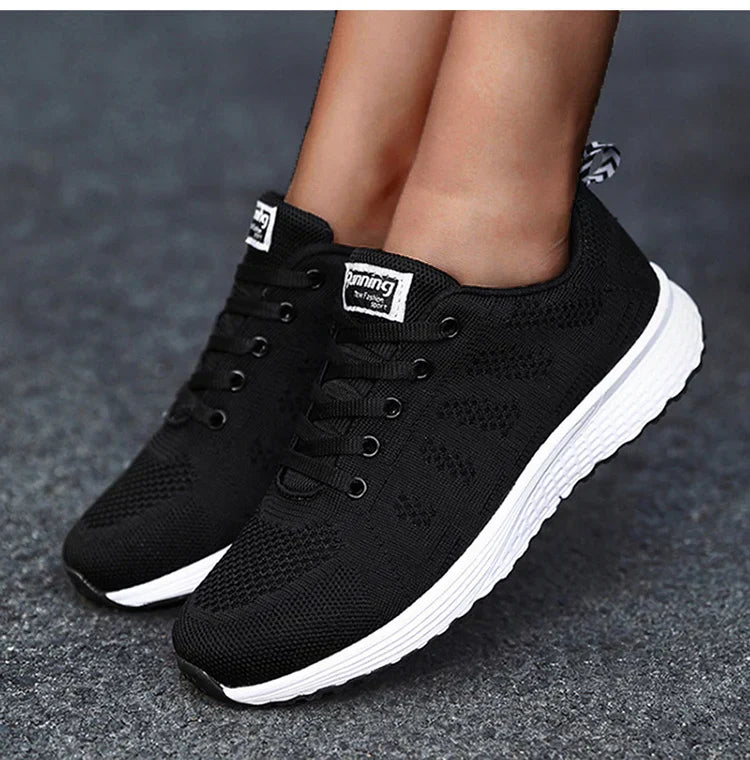 Women's - Comfortable Running Shoes - Lightweight & Breathable Material - Ideal for Daily Fitness & Jogging